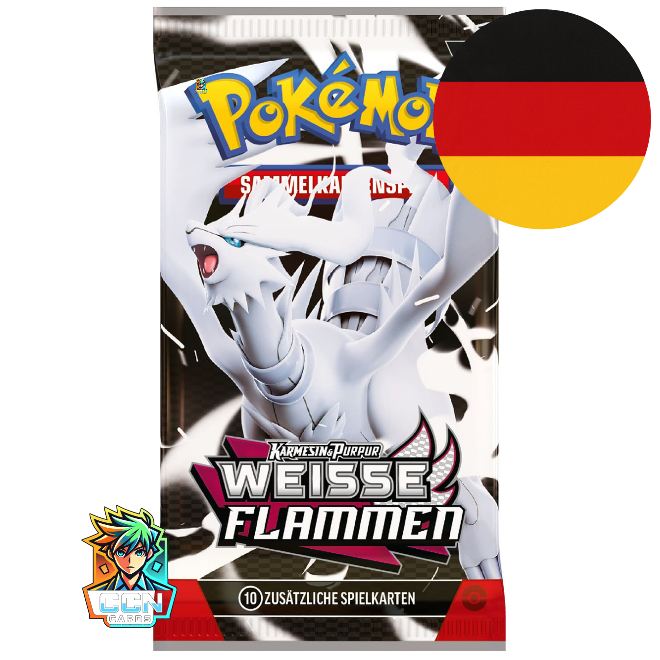 Pokémon Karmesin & Purpur - Weiße Flammen Booster - DE