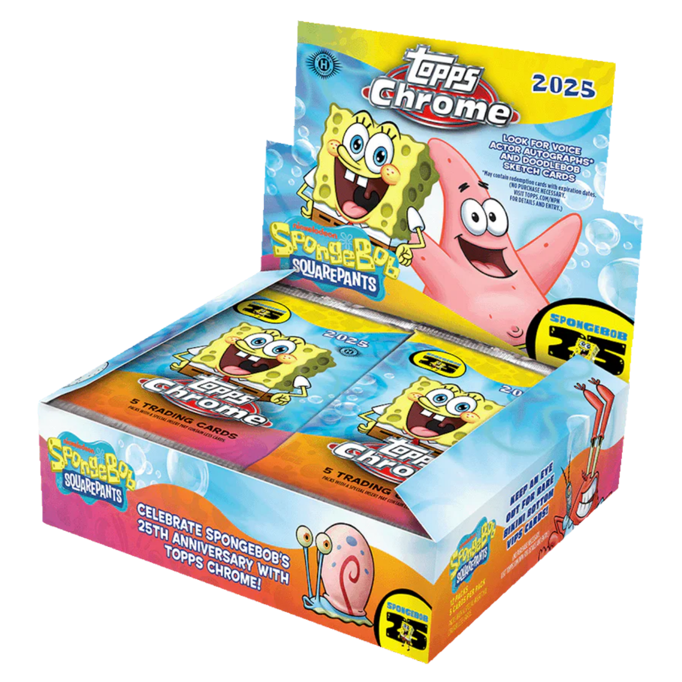 Topps - 2025 Chrome SpongeBob - Hobby Box