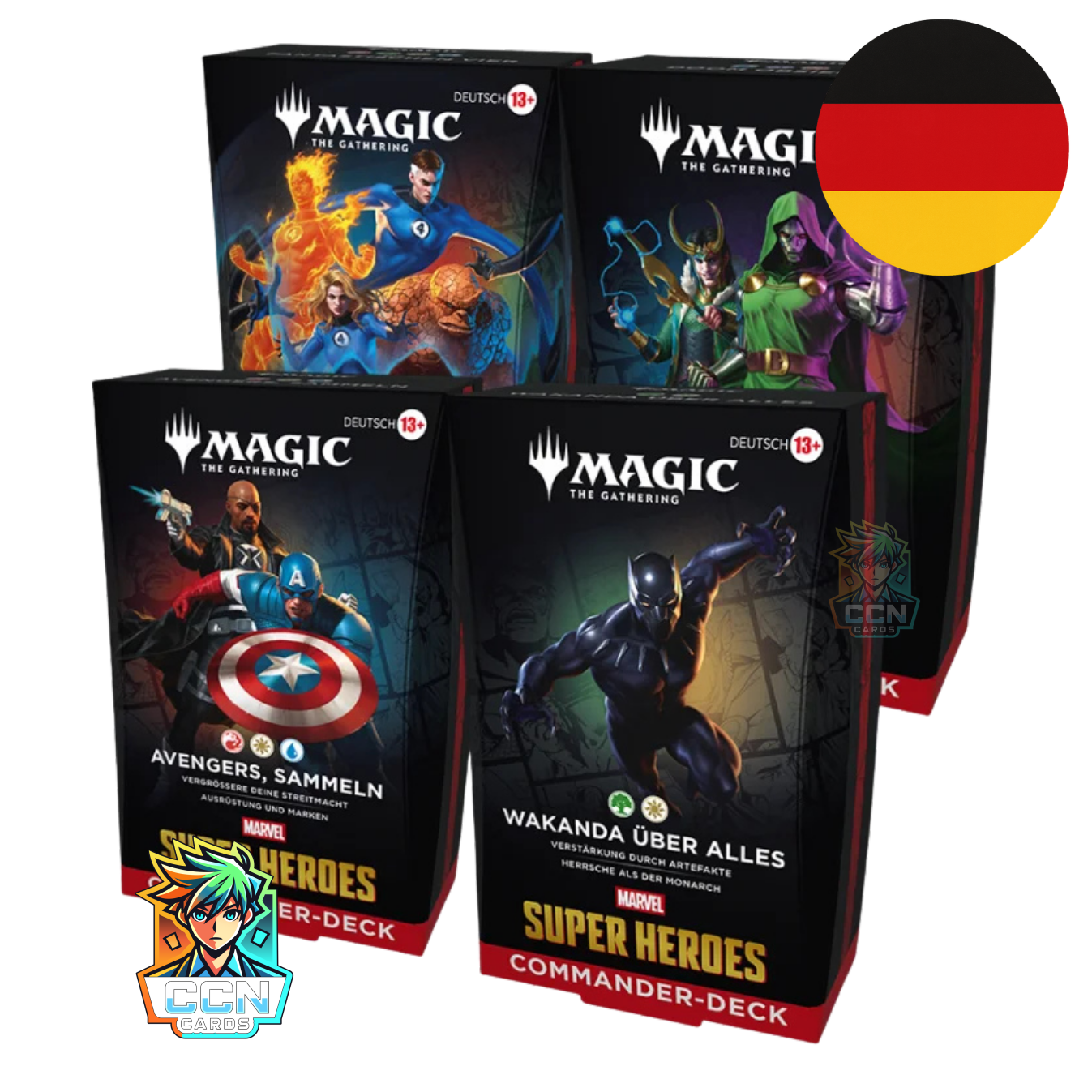 Magic: The Gathering - Marvel Super Heroes Commander Deck Display - DE
