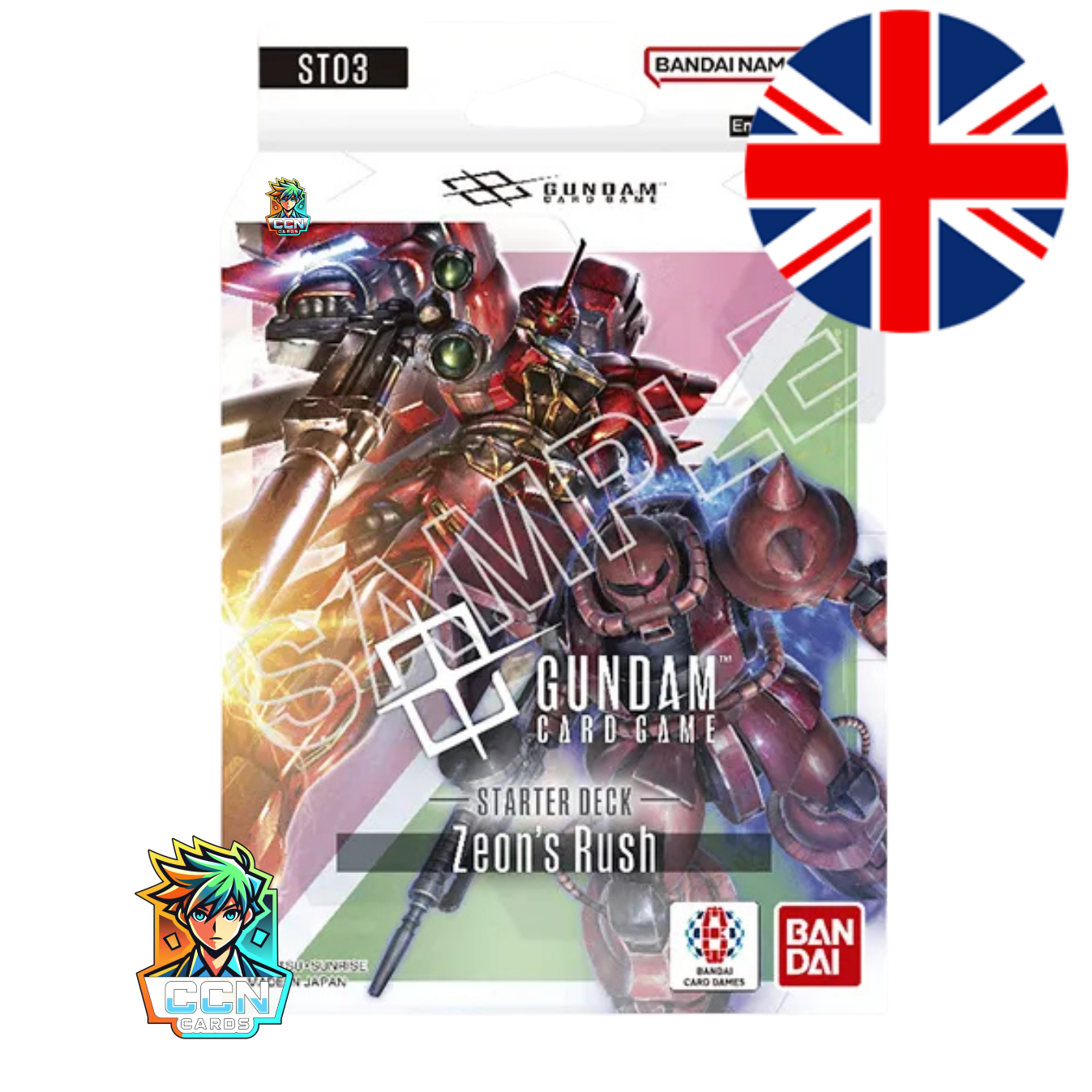 Gundam Card Game - Starter Deck Zeon´s Rush ST03/ST03A - ENG