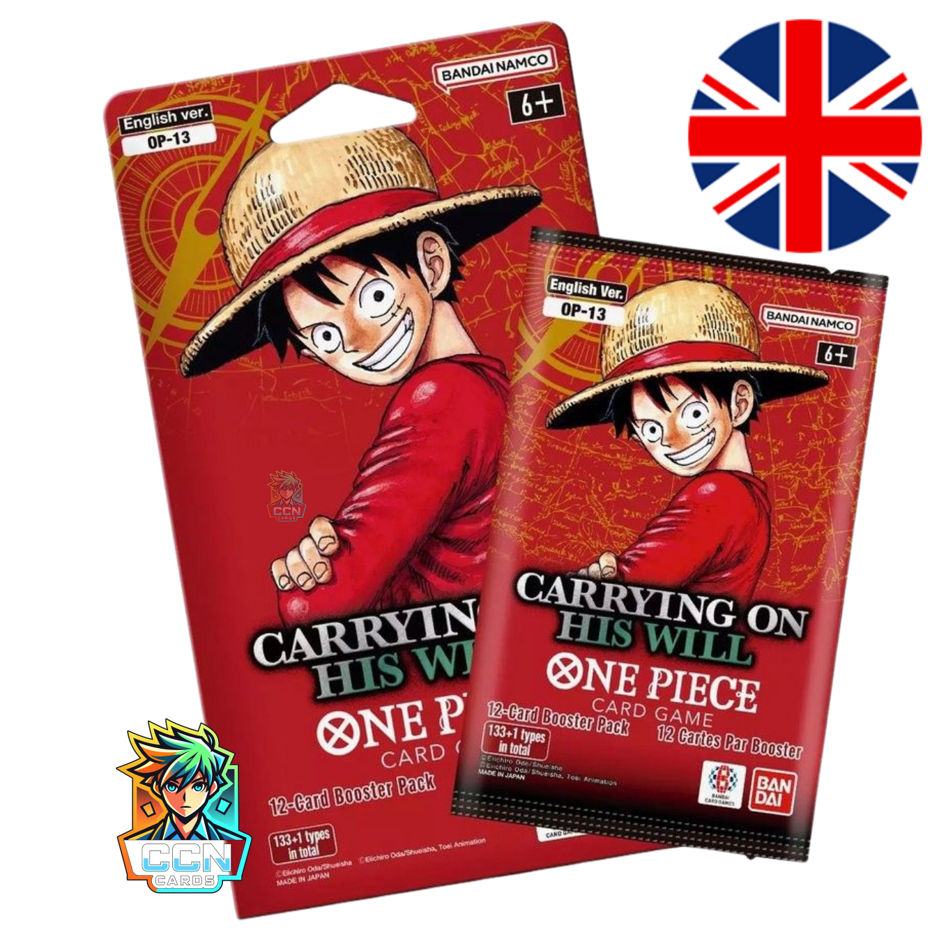 One Piece - OP13 - Carrying On His Will Sleeved Booster - ENG