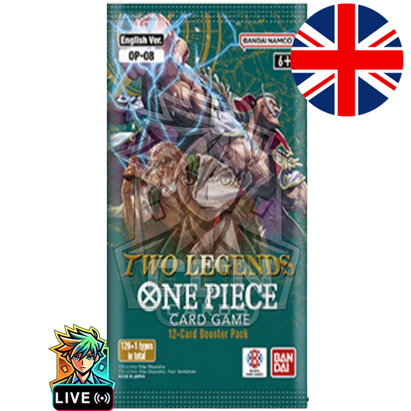 One Piece Card Game: "Two Legends" OP-08 Booster Pack (English) Factory Sealed Legends Trading Card Games In English One Piece Card Game: "Two Legends" OP-08 Booster Pack (English) Factory Sealed Legends Trading Card Games In English