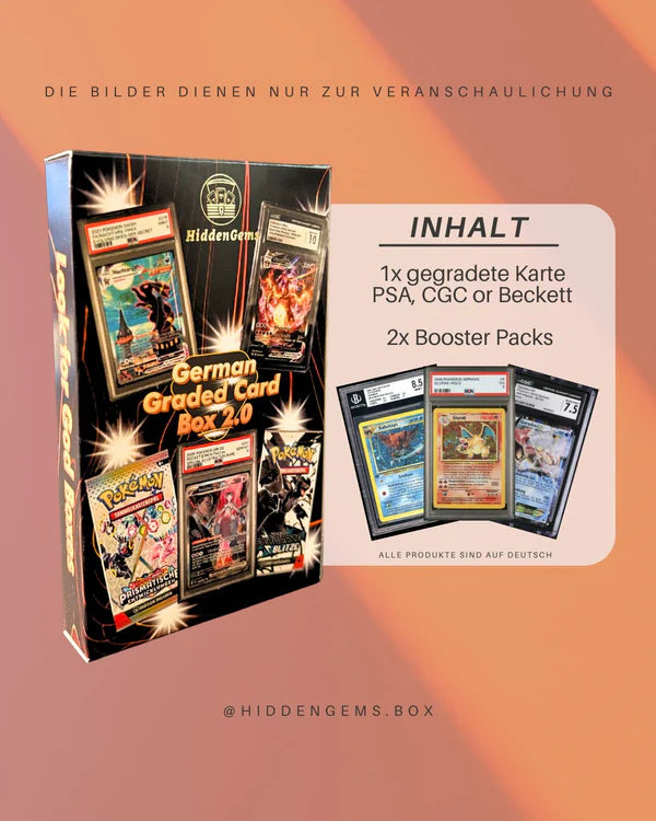 Hidden Gems - Pokémon German Graded Card Booster Box 2.0