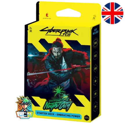 VORBESTELLUNG: Cyberpunk TCG - Welcome To Night City Starter Deck - Embracing Power  - ENG
