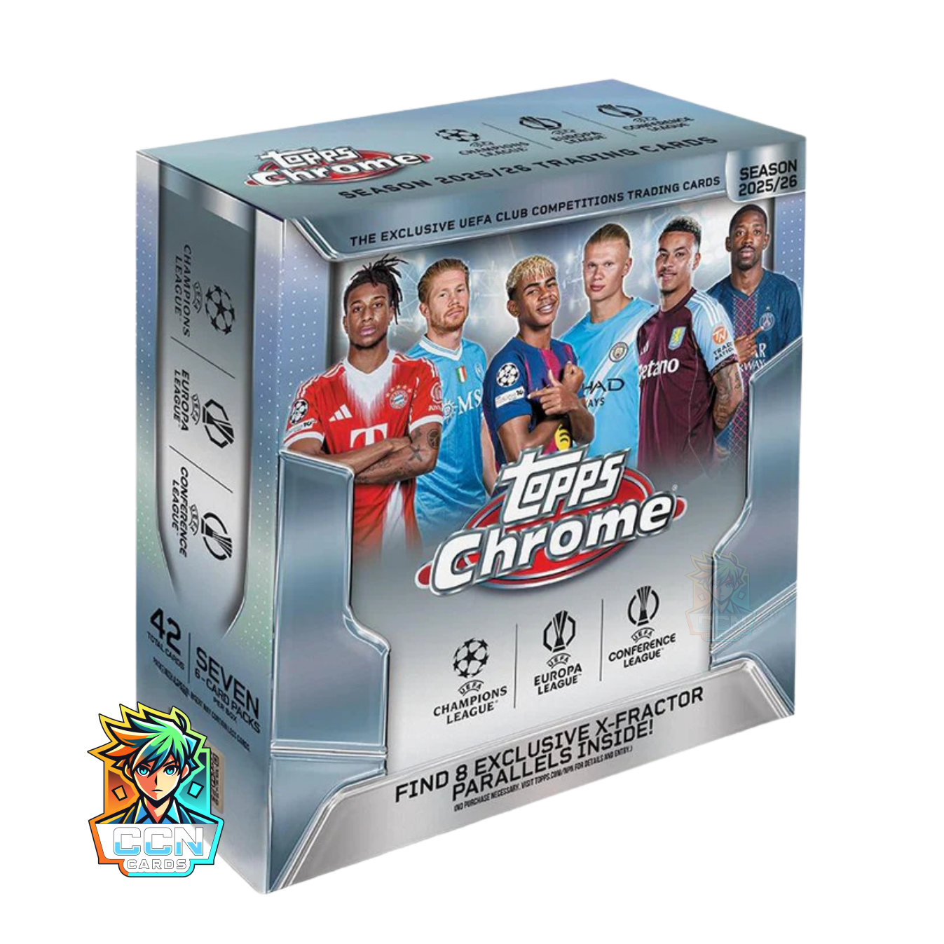 Topps - Chrome UEFA Club Competitions 2025/26 - Mega Box