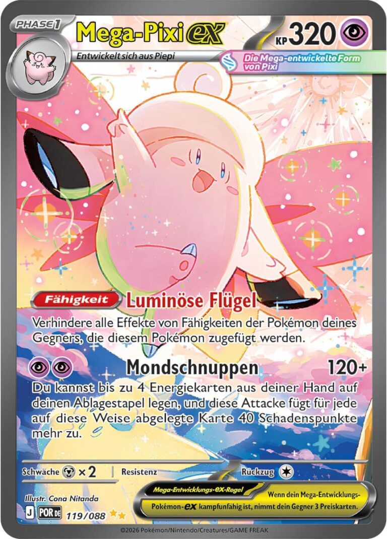 Pokémon Mega Entwicklung - Optimale Ordnung - DE