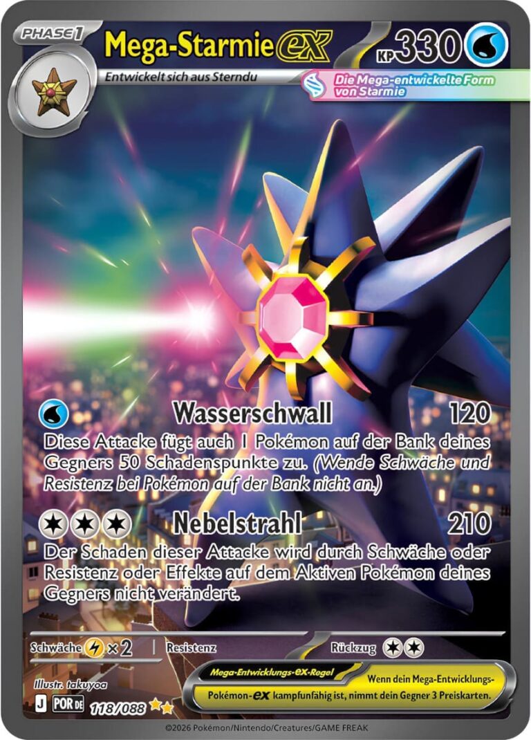 Pokémon Mega Entwicklung - Optimale Ordnung - DE