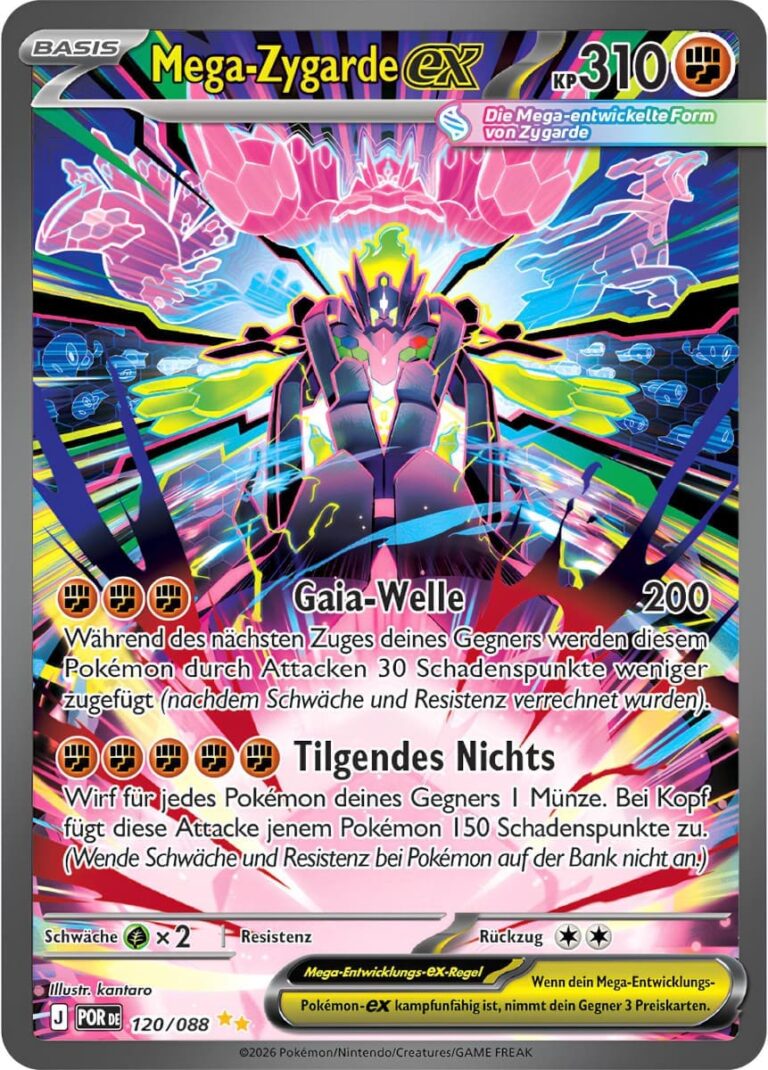 Pokémon Mega Entwicklung - Optimale Ordnung - DE