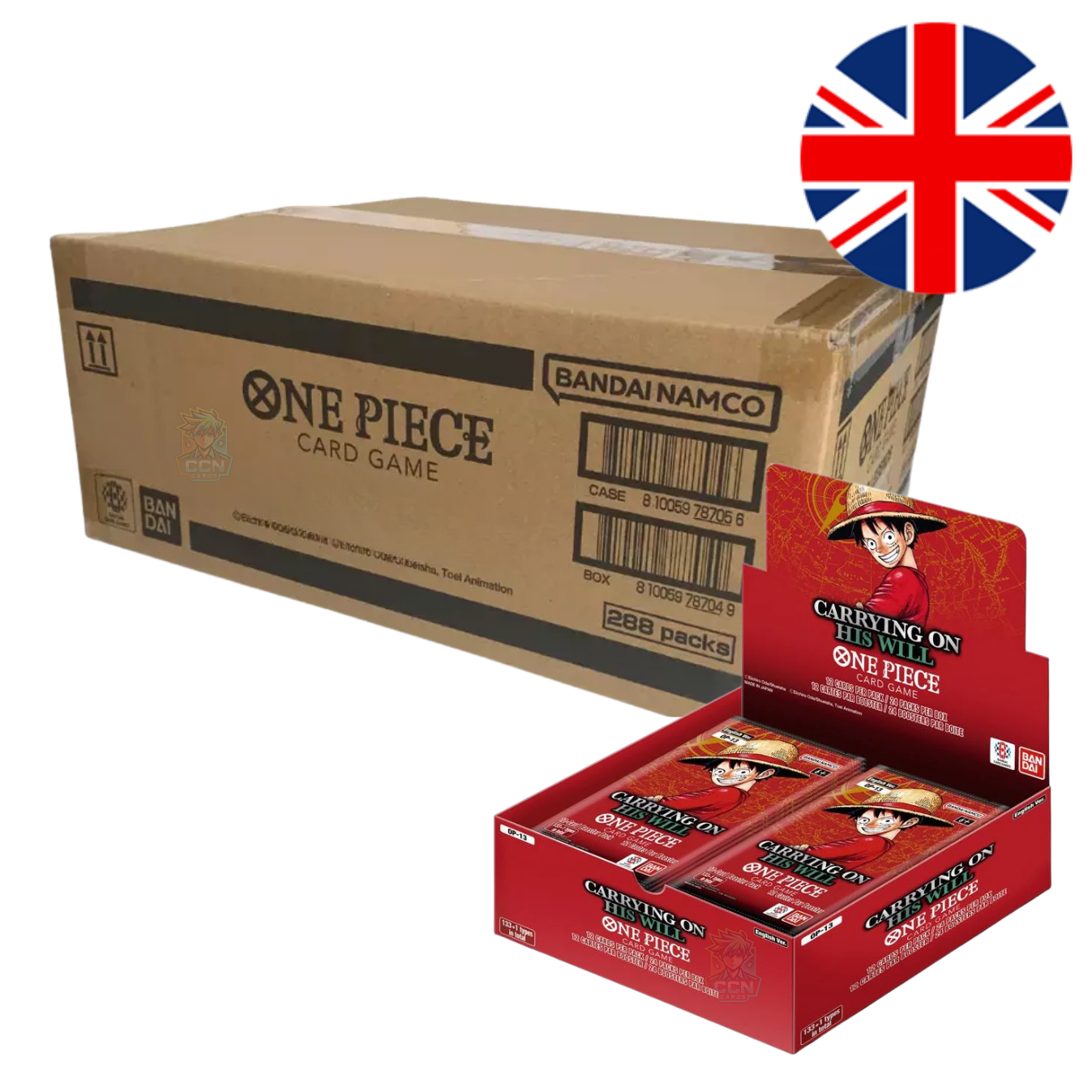 One Piece - OP13 - Carrying On His Will - ENG - VORBESTELLUNG - Case - TCG