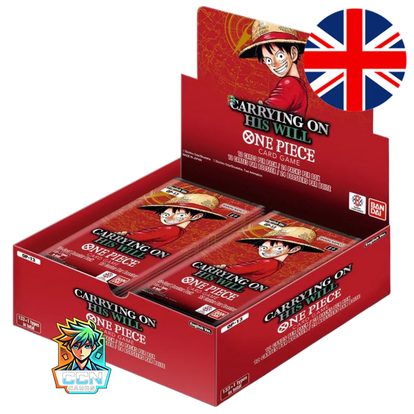 One Piece - OP13 - Carrying On His Will - ENG - VORBESTELLUNG - Display - TCG