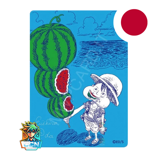 Pre-Order: One Piece Natsucomi 2026 Metal Finish Card Monkey D.Luffy - Signature Eiichiro Oda