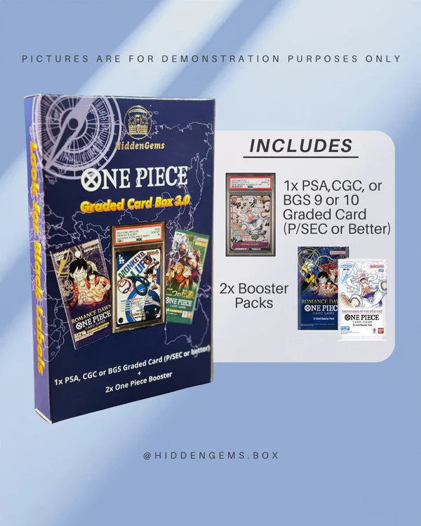 Hidden Gems - One Piece Graded Card Booster Box 3.0